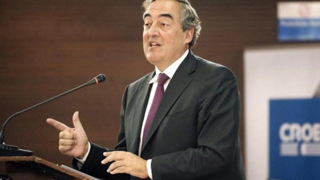 El presidente de CEOE, Juan Rosell