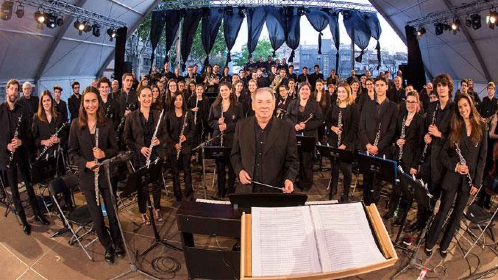 Banda Simfònica de Badalona tras un concierto  / Facebook de la Banda Simfònica de Badalona