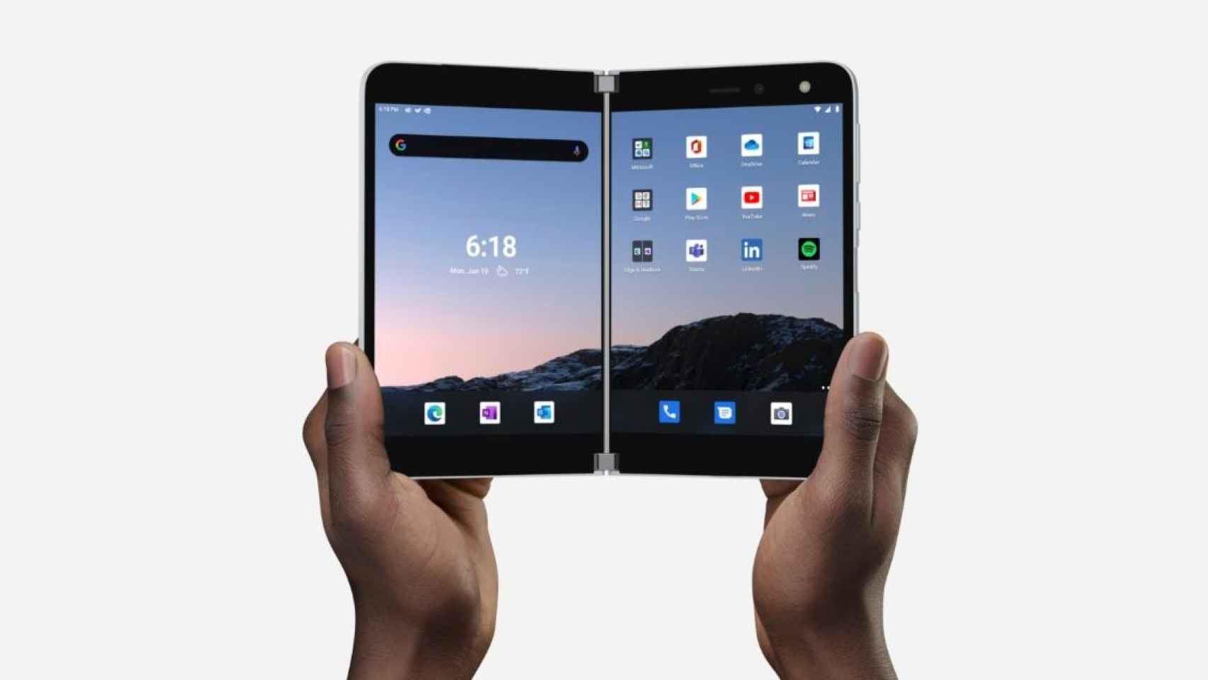 El móvil plegable o con dos pantallas Surface Duo de Microsoft
