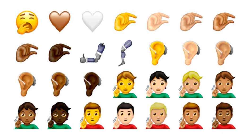 Algunos de los 'emojis' de 2019 / EMOJIPEDIA