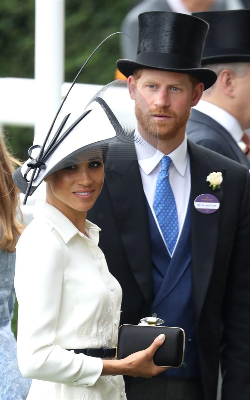 Meghan Markle con el prínicipe Harry en Ascot