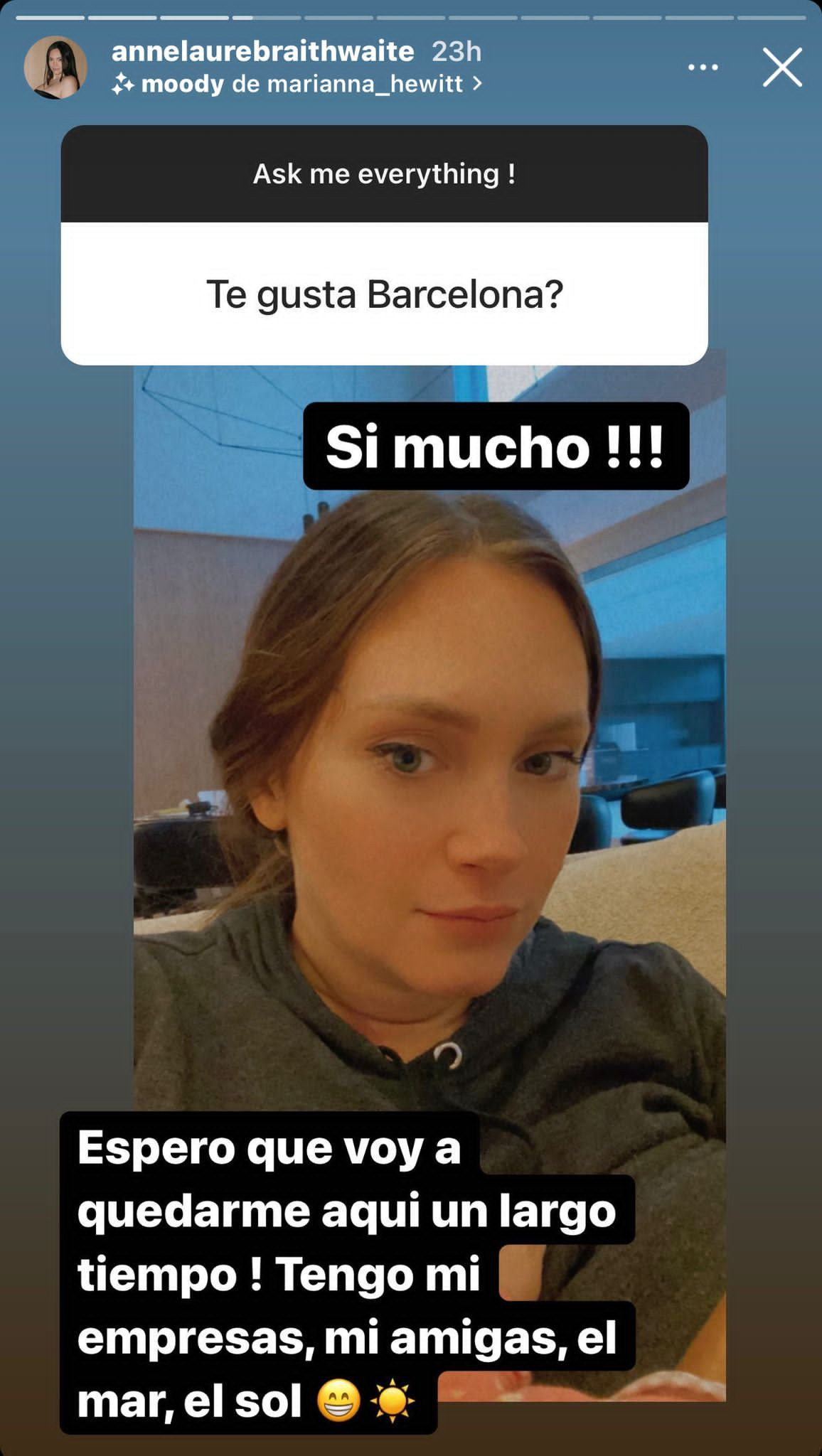 La publicación de la esposa de Braithwaite en su cuenta de Instagram / Redes