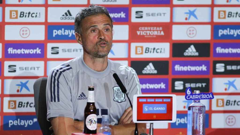 Luis Enrique en rueda de prensa / EFE