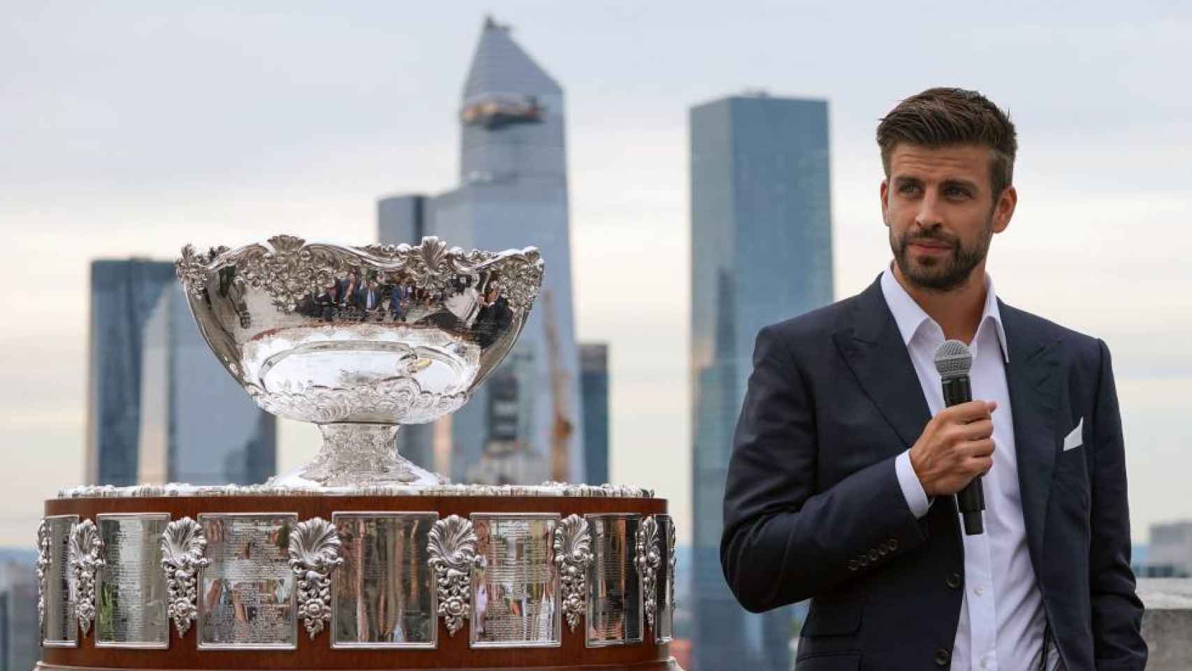 Gerard Piqué, en un acto de la Copa Davis / EFE