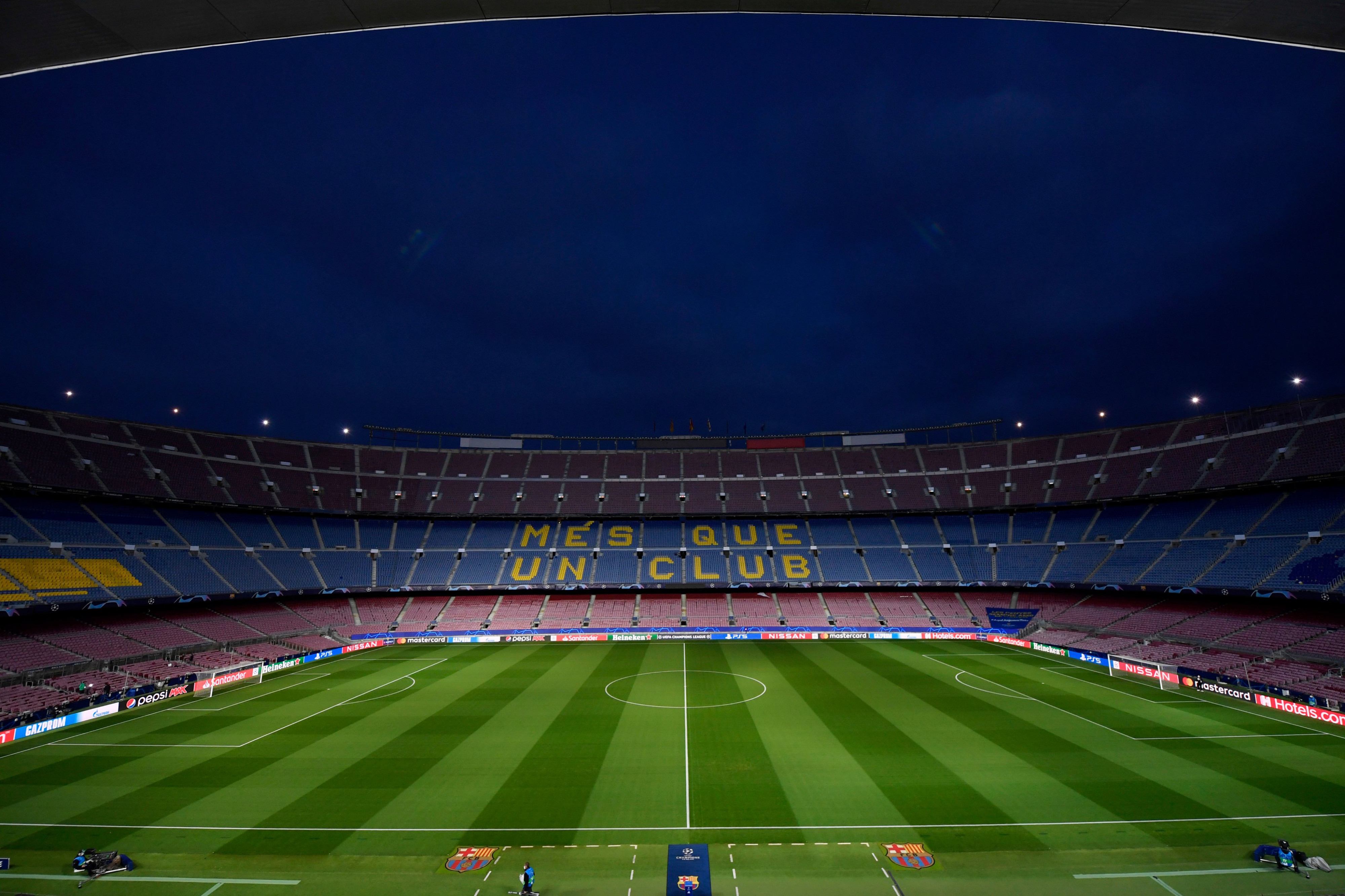 El Camp Nou vacío en el Barça-Juventus de Champions / FC Barcelona