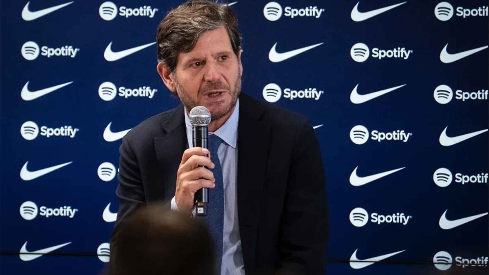 Mateu Alemany, durante una rueda de prensa en una fecha especial para el Barça / REDES