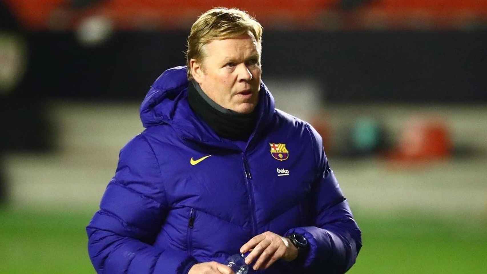 Ronald Koeman, en un partido del Barça / Redes