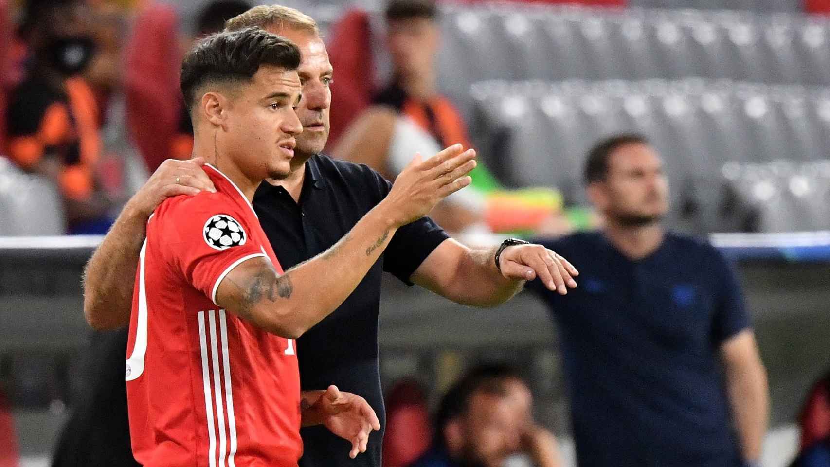 Coutinho saliendo en el duelo del Bayern de Múnich contra el Chelsea / EFE