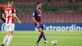 Sergio Busquets durante el partido del Barça contra el Athletic Club / FC Barcelona