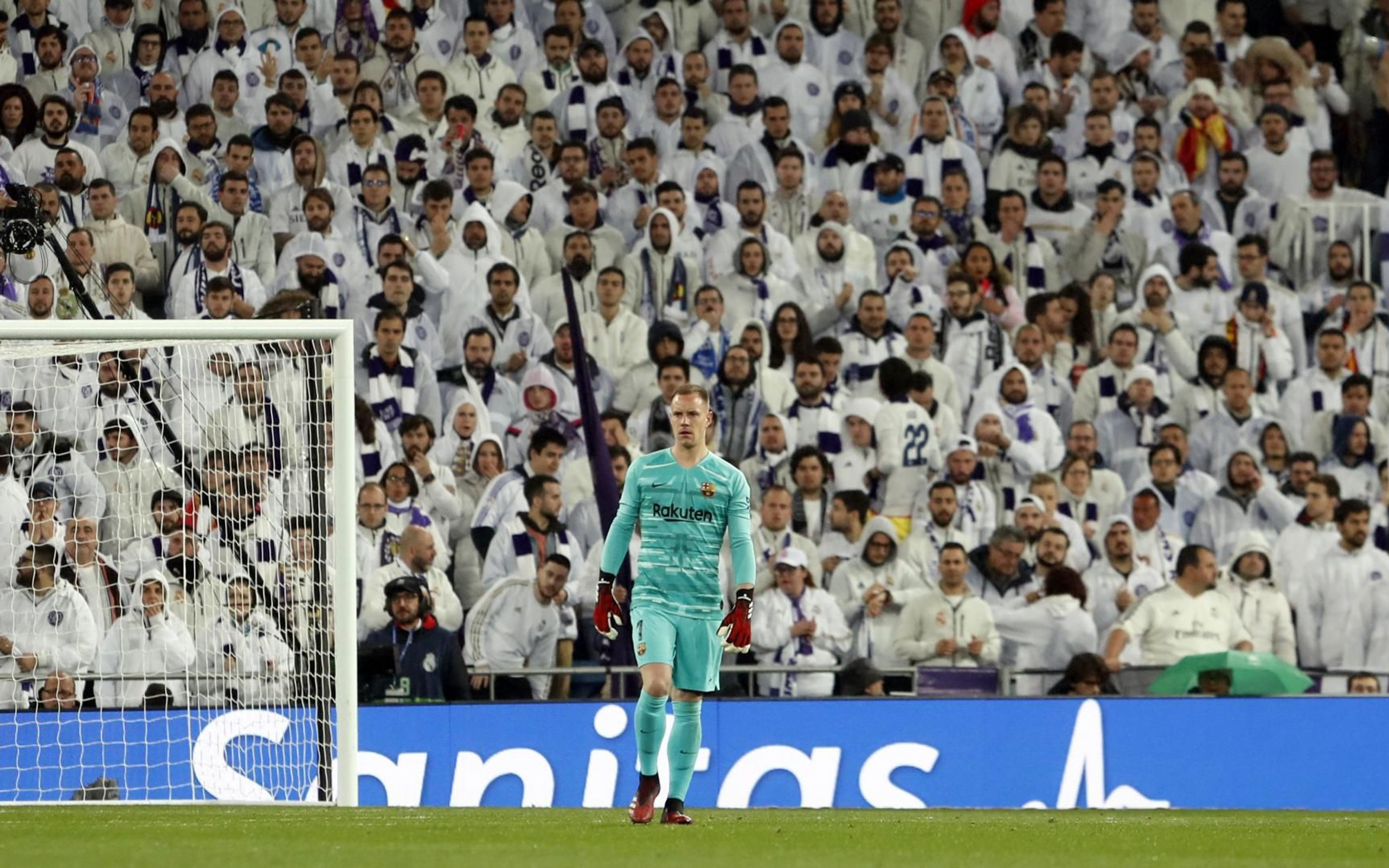 Ter Stegen, en el Santiago Bernabéu durante el clásico / FC Barcelona