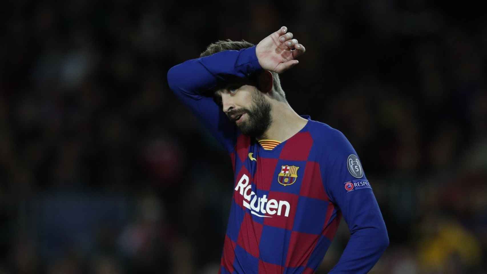 Gerard Piqué en un partido con el Barça / EFE