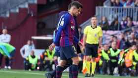 Coutinho en una imagen de archivo con el Barça / EFE