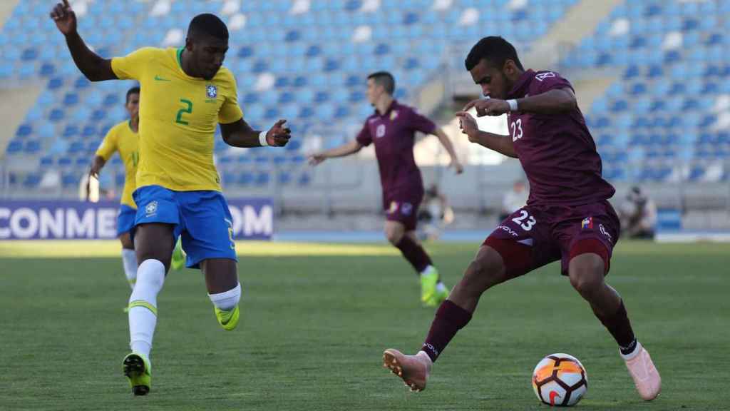 Emerson, en un partido con la selección sub-20 de Brasil  / EFE