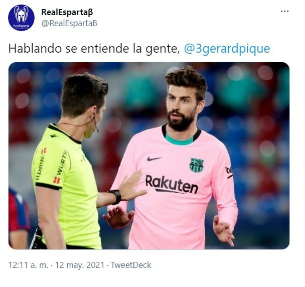 Un usuario de Twitter se burla de Gerard Piqué /Twitter