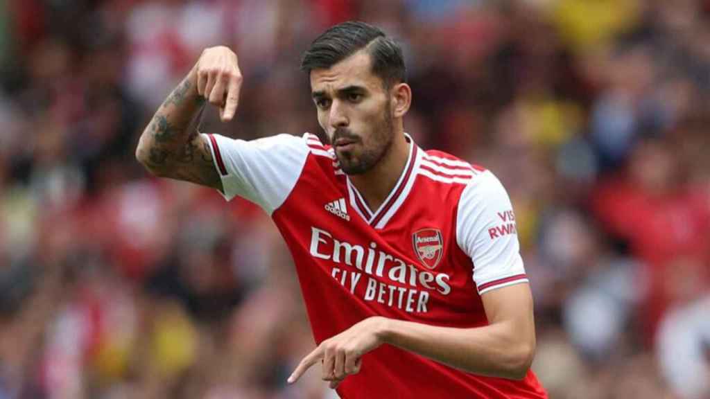 Dani Ceballos en una imagen de archivo con el Arsenal / EFE