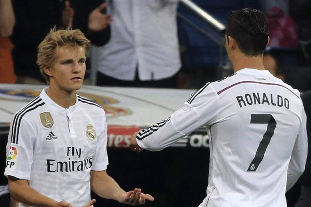 Odegaard entrando en un partido por Cristiano Ronaldo / EFE