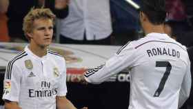 Odegaard entrando en un partido por Cristiano Ronaldo / EFE