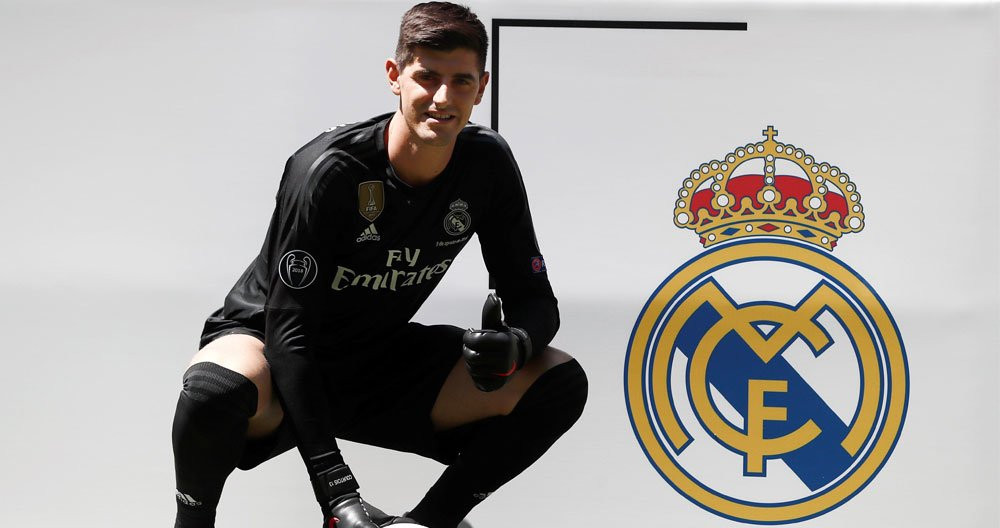 Thibaut Courtois, durante su presentación como nuevo portero del Real Madrid | EFE