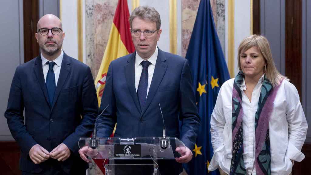 Los diputados del PDeCAT, Genís Boadella, Ferran Bel y Concepció Cañadell / Alberto Ortega - EUROPA PRESS