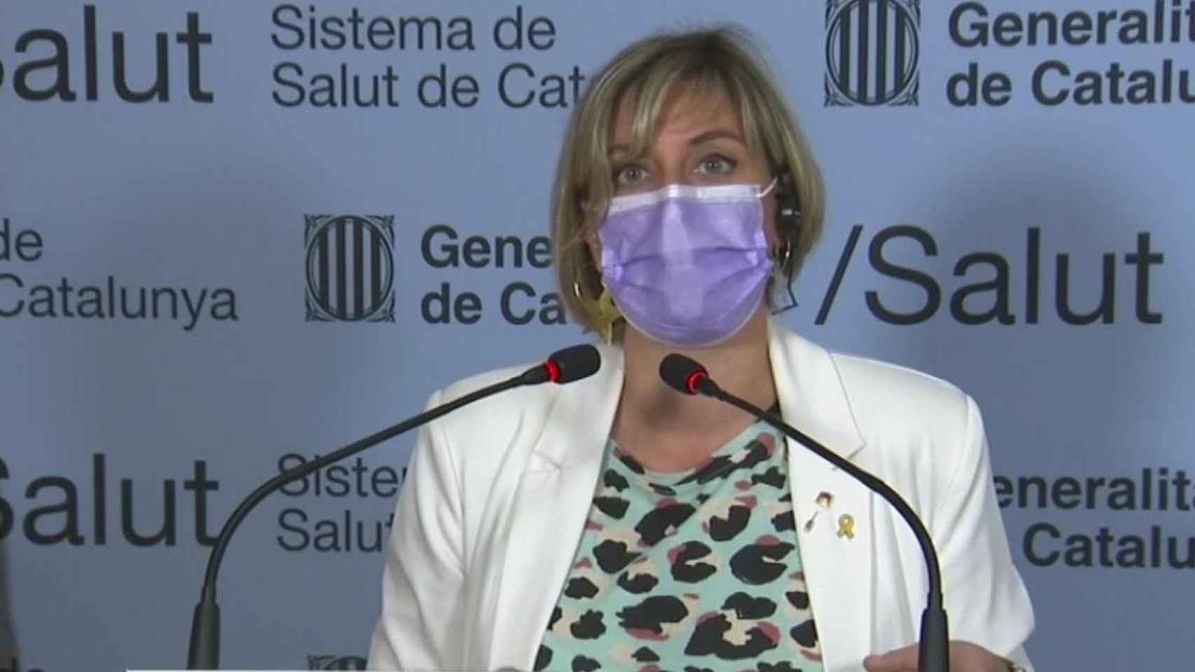 Alba Vergés durante su etapa como consejera de Salud / 324