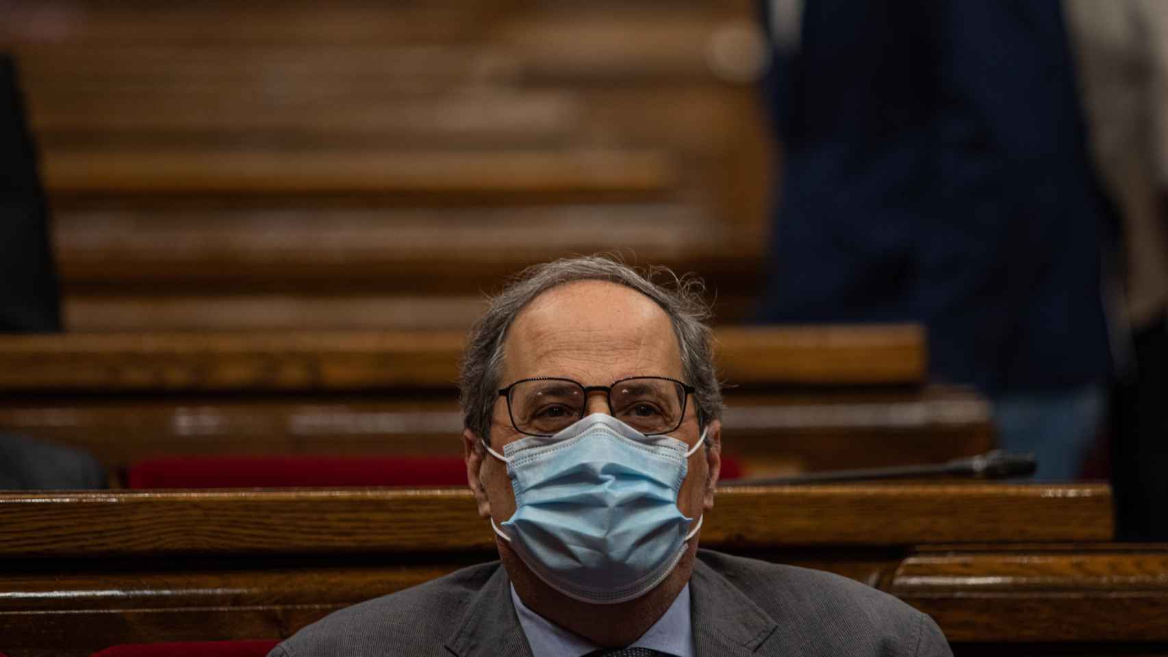 El 'president' de la Generalitat, Quim Torra, durante un pleno de control al Govern / EP