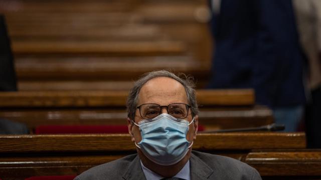 El 'president' de la Generalitat, Quim Torra, durante un pleno de control al Govern / EP