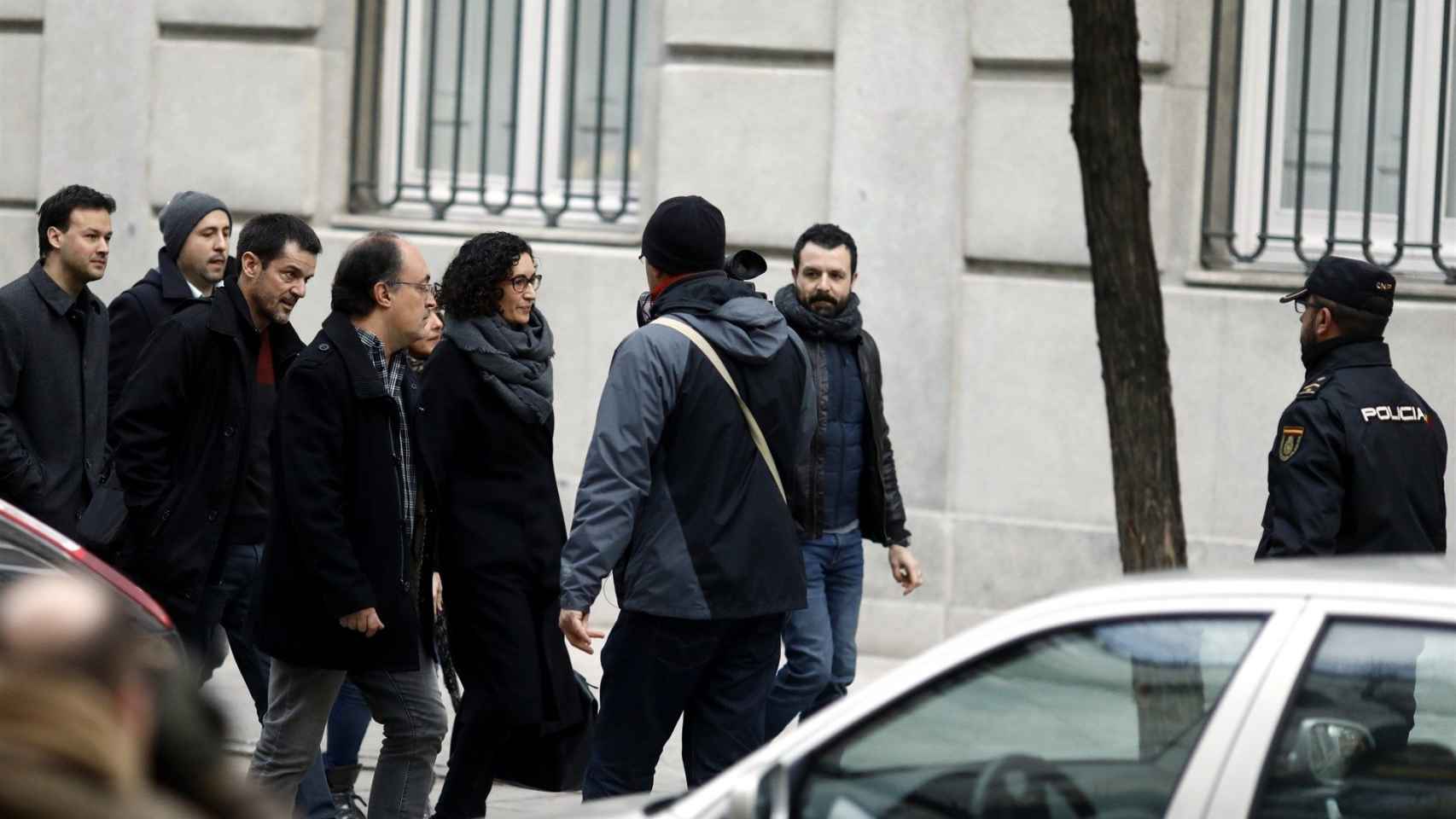 Marta Rovira, secretaria general de ERC, a su llegada esta mañana al Tribunal Supremo (EUROPA PRESS)