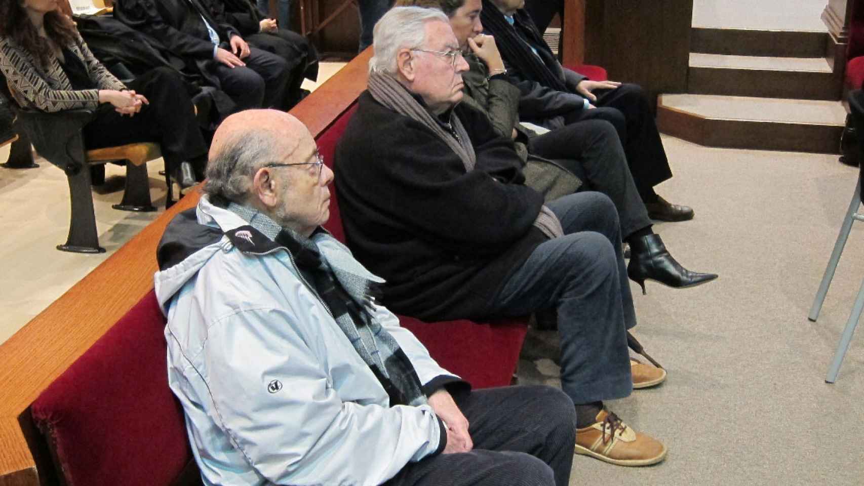 Fèlix Millet y Jordi Montull durante el juicio del 'caso Palau'