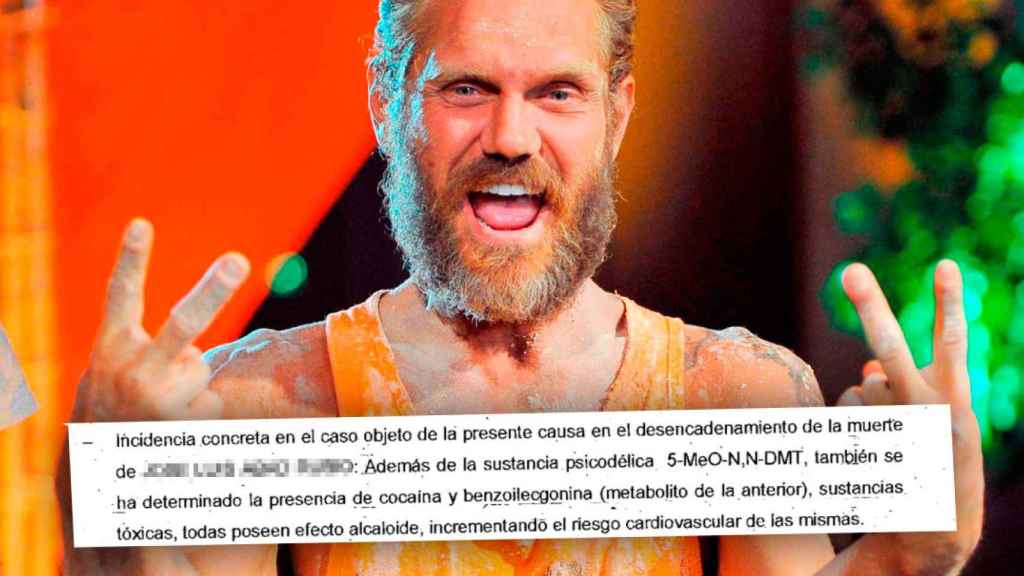 Nacho Vidal, exactor porno, con parte del informe que le exculpa de la muerte de J.L.A / CG