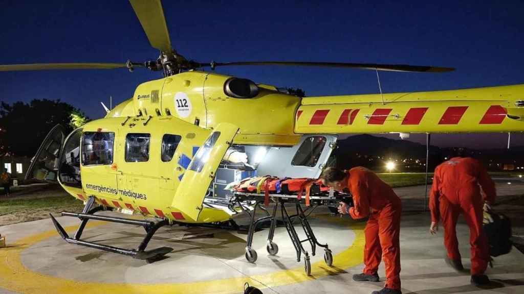 Uno de los helicópteros medicalizados del SEM