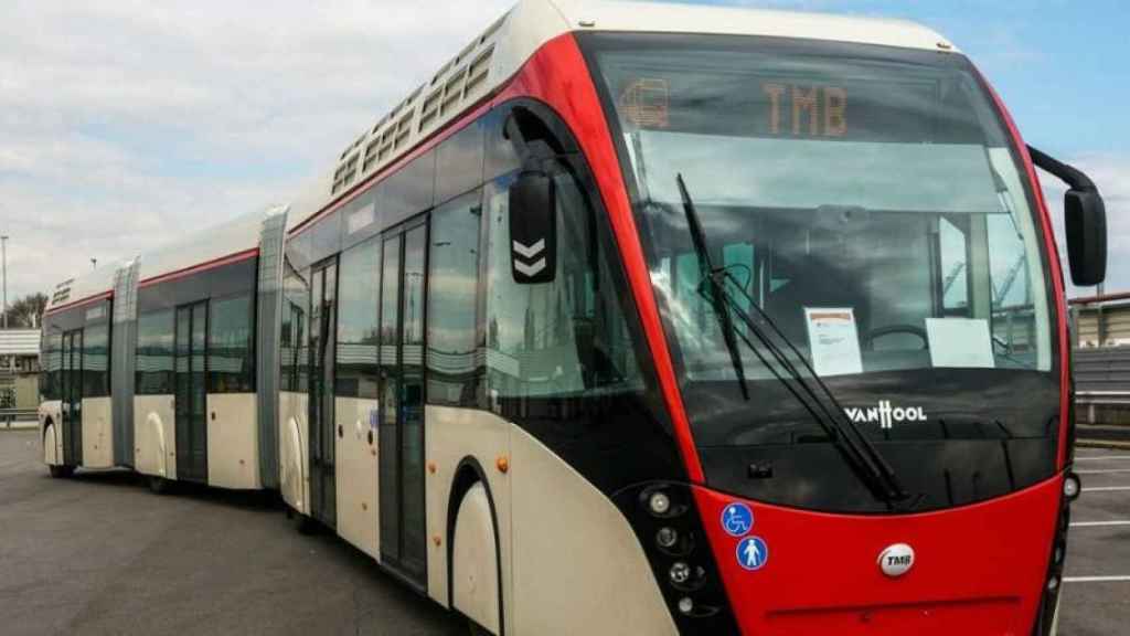 Imagen de archivo de una de las unidades de autobús de TMB.