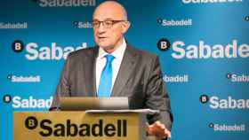 Josep Oliu, presidente del Banco Sabadell, en un acto corporativo / EP