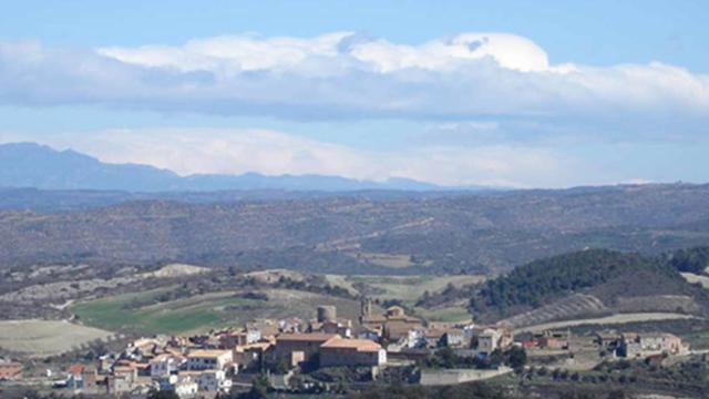 Vista de Iborra desde el aire