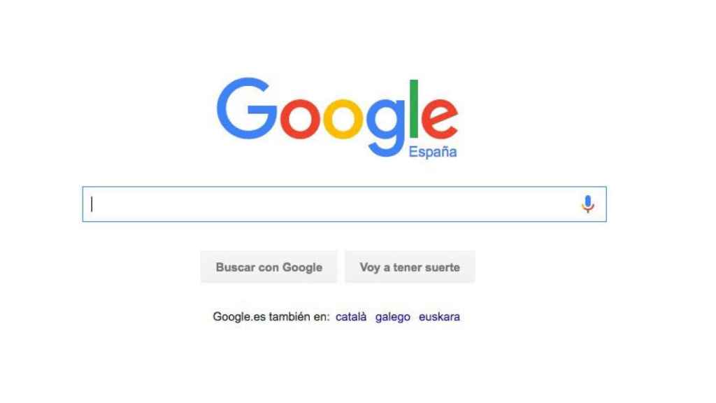 El buscador de Google en Internet