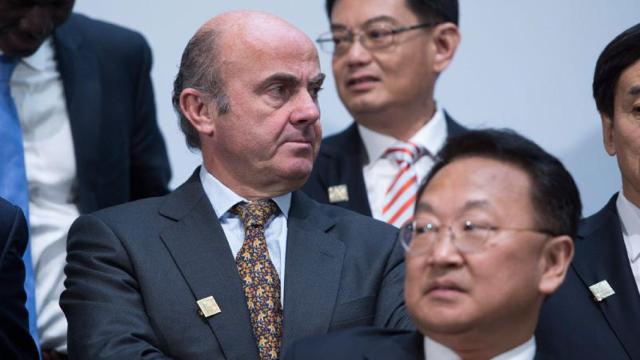 El ministro de Economía, Luis de Guindos, en la cumbre del G20 en Washington.