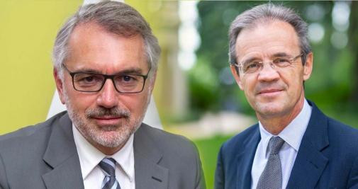 Marc Puig, presidente de Puig y Jordi Gual, expresidente de CaixaBank / REDES