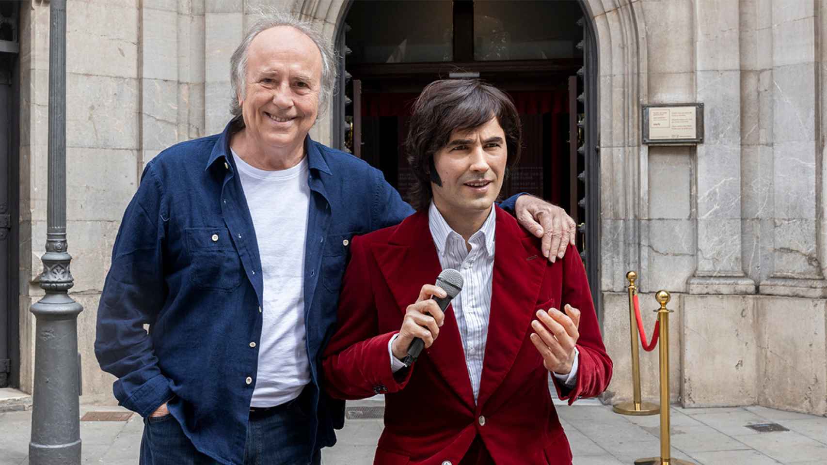 Joan Manuel Serrat durante la presentación de su nueva figura en el Museo de Cera de Barcelona / MCB