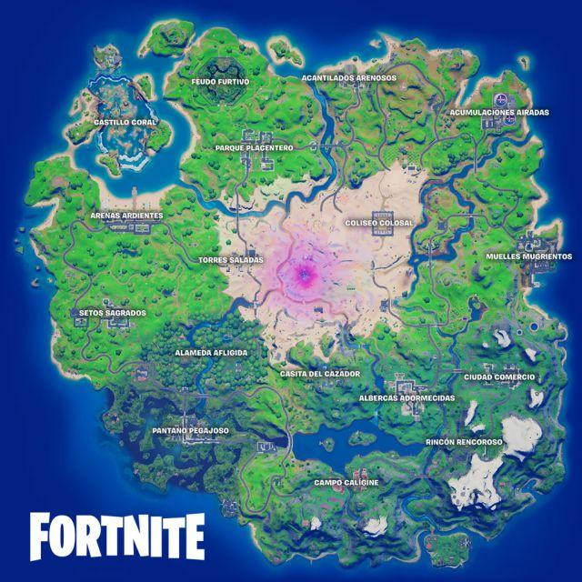 Mapa de la quinta temporada / FORTNITE