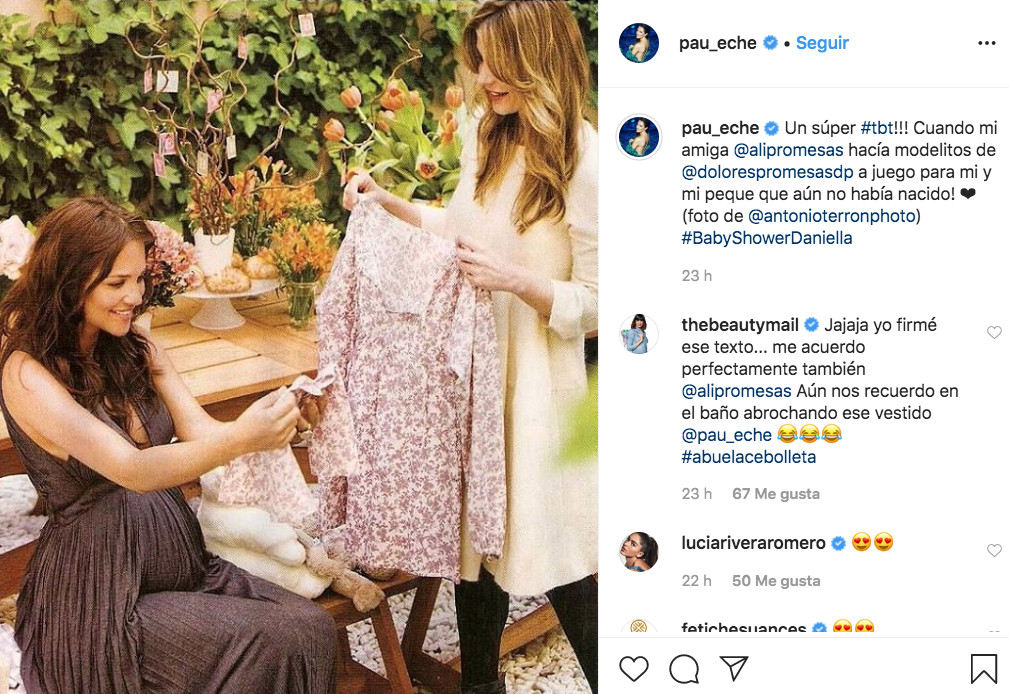 Paula Echevarría publica una foto suya embarazada de su hija Daniella / INSTAGRAM