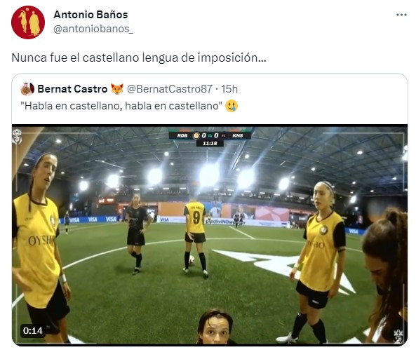 Tweet de Antonio Baños