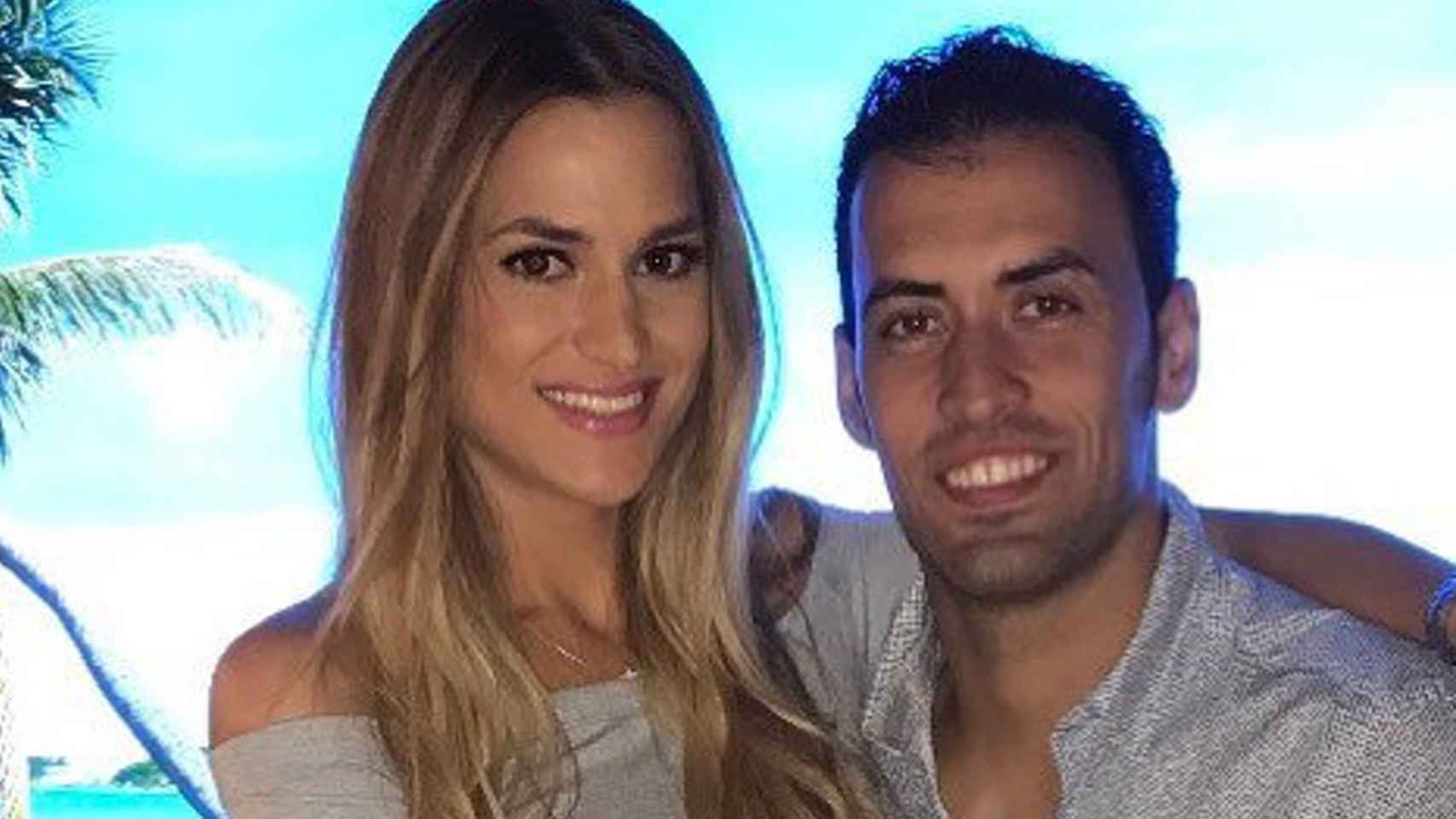 Sergio Busquets y Elena Galera / INSTAGRAM