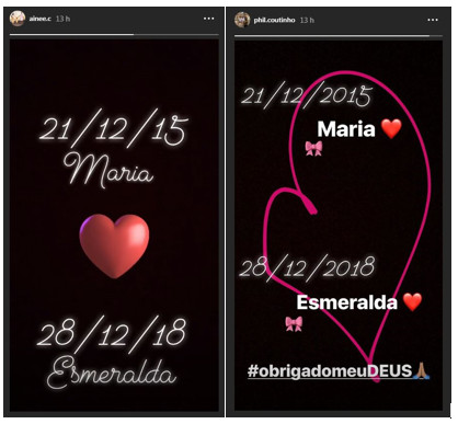 Las publicaciones de Aine y Philippe / INSTAGRAM