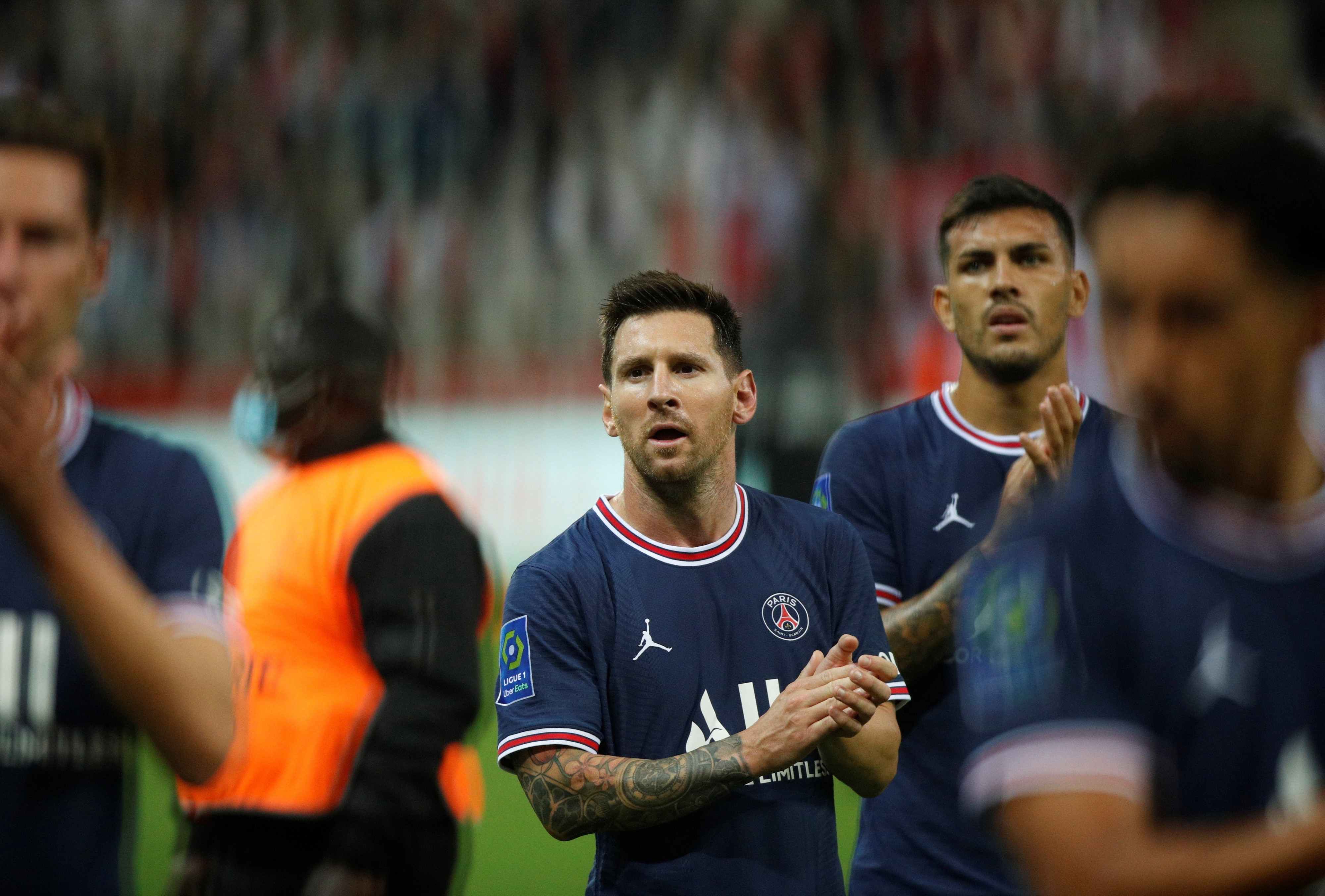 Leo Messi antes de su debut con el PSG, ante el Stade de Reims / EFE