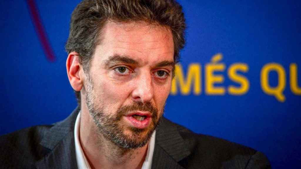 Pau Gasol, en un acto con el Barça