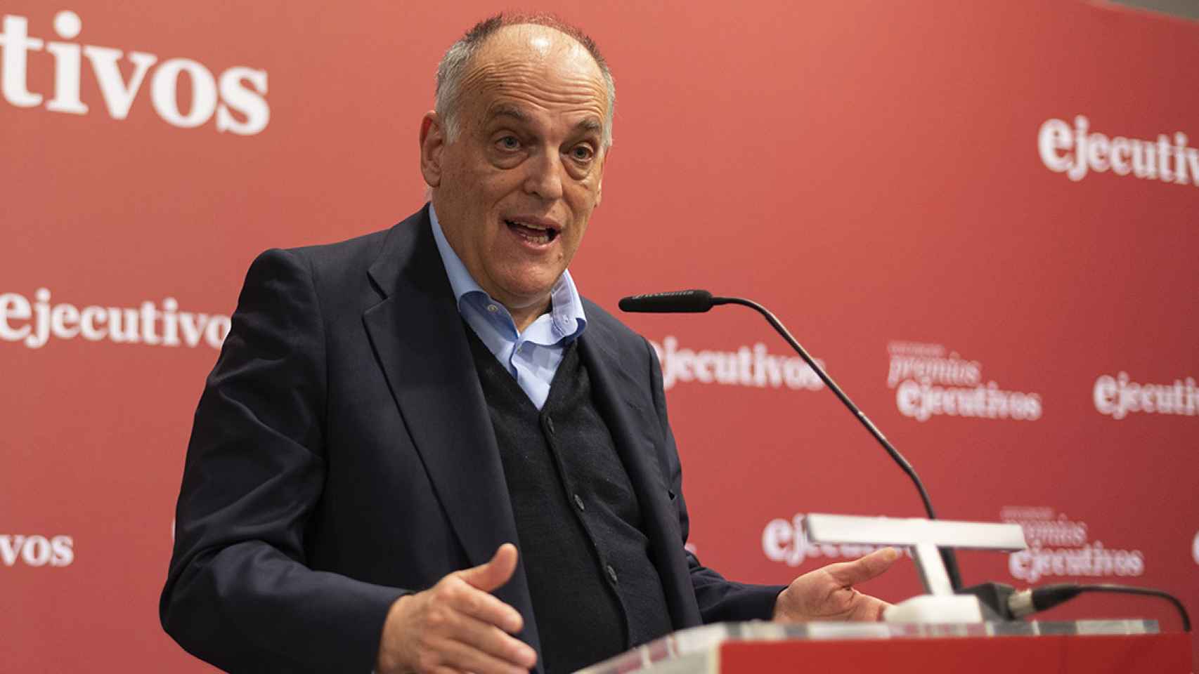 Javier Tebas, presidente de la Liga, en un acto de la revista Ejecutivos / EFE