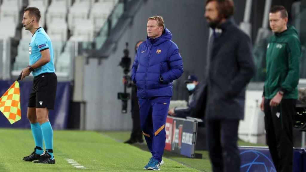 Koeman y Pirlo en el Juventus-Barça / FC Barcelona