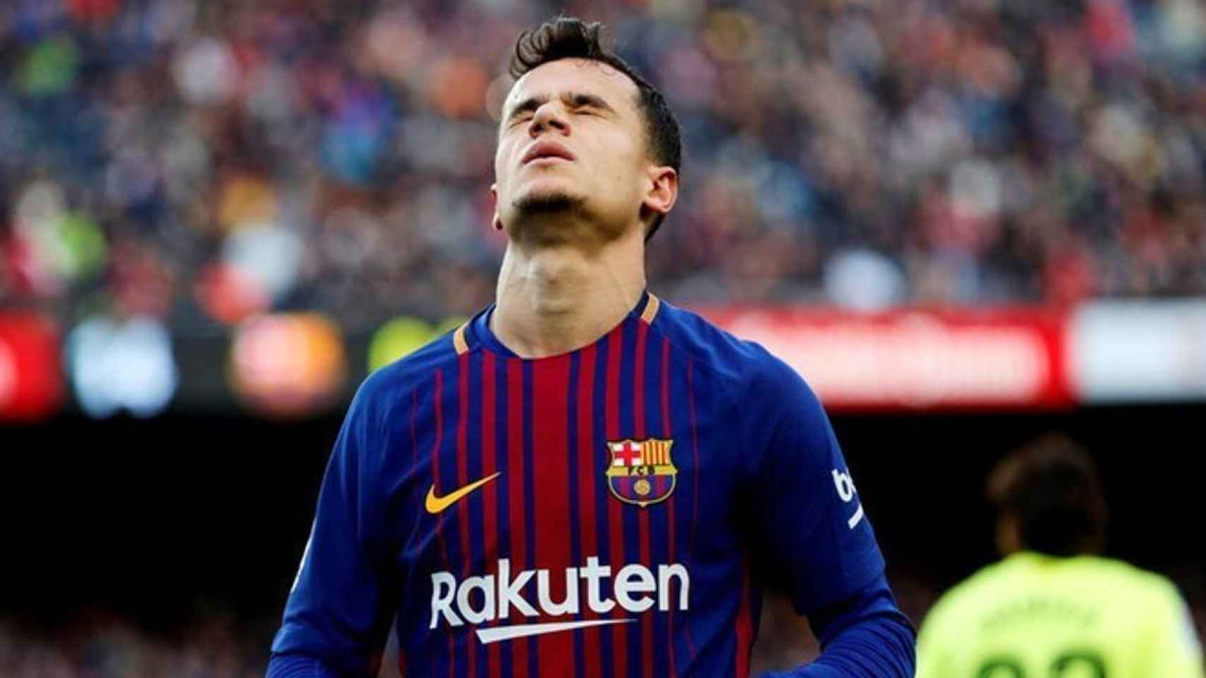 Philippe Coutinho lamenta una ocasión fallada con el FC Barcelona / EFE