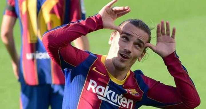 Griezmann, dedicando su gol ante Osasuna a su hija | EFE