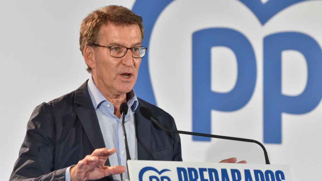 El presidente del Partido Popular, Alberto Núñez Feijóo