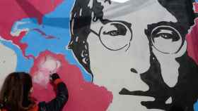 Grafiti con la cara de John Lennon / EUROPA PRESS